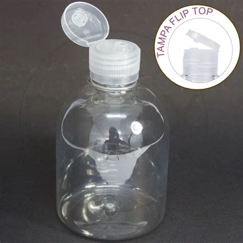 Frasco Pet Saboneteira 320ml Tampa Flip Top Transparente Drex Lupel