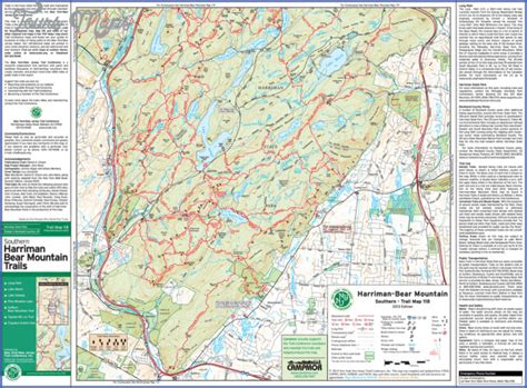 Bear Mountain Hiking Trail Map