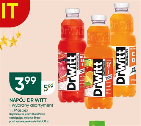 Promocja NapÓj Dr Witt 1 L W Chata Polska