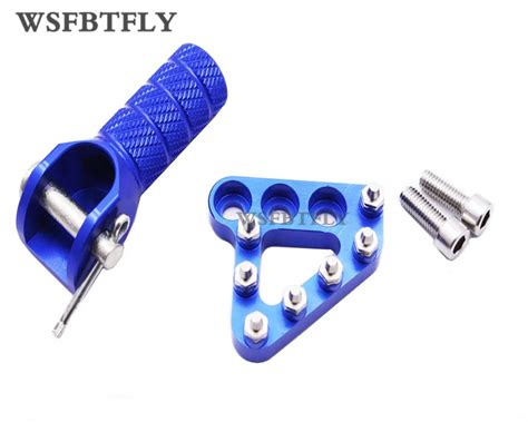 Blue Rear Brake Pedal Step Plate Gear Shifter Shift Lever Tip For Ktm