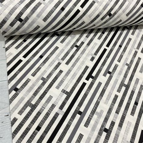 Stripe Canvas Fabric Black And White Upholstery Fabric Modern