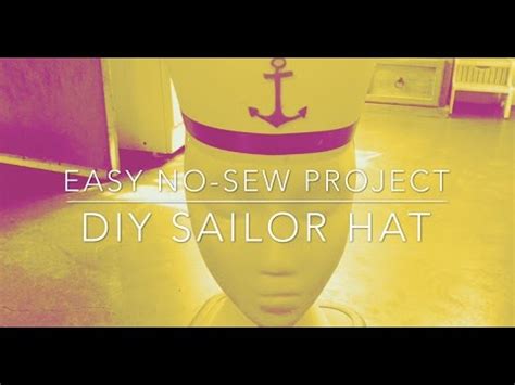 DIY Sailor Hat Easy No Sew Project YouTube