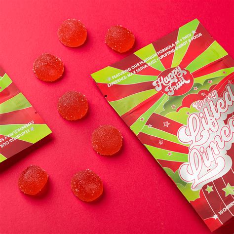 Lifted Limeade Gummies Happy Fruit