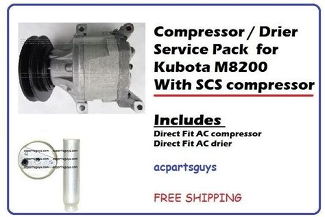 New Ac Compressor Drier Kit For Kubota M Grelly Usa