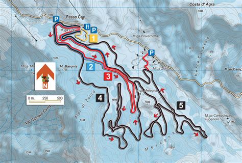 Cartina Impianti E Piste Folgaria Passo Coe Sciitalia Sciare In