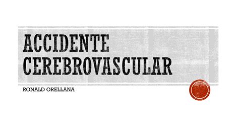 Accidente Cerebrovascular Pdf