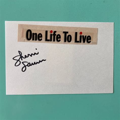 Autograph | Other | Sherri Saum Signed Index Card 4x6 Tv One Life To ...