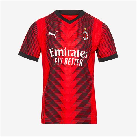 Maglia Puma AC Milan 23 24 Primo Kit Authentic For All Time Rosso