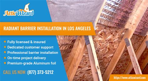 Radiant Barrier Installation In Los Angeles Attic Wizard