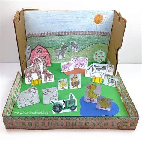 Make Your Own Farm Animal Diorama - Raising Hooks