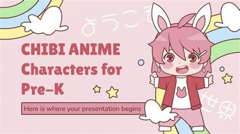 Chibi Anime Characters for Pre-K | Google Slides & PowerPoint