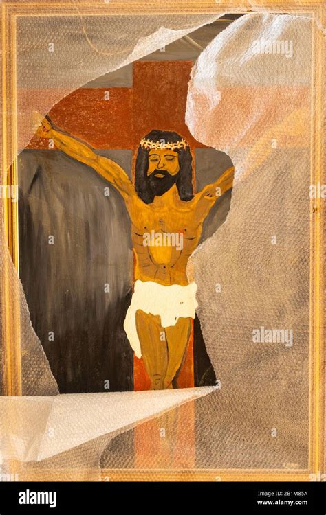 Jesus On The Cross Painting Fotos Und Bildmaterial In Hoher Aufl Sung