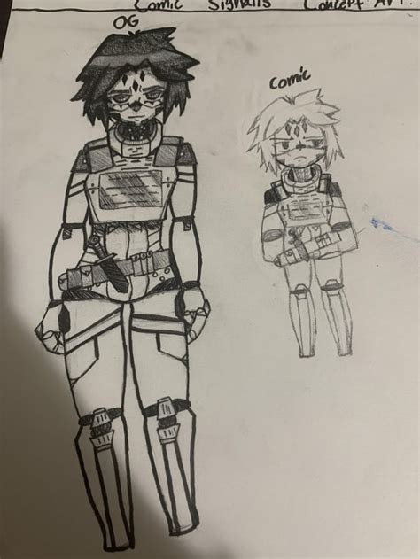 Silly Concept Art For A Comic Signalis Au Of Where They Fight To The