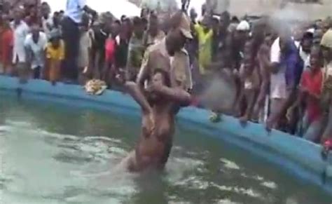 KENYA Drunk Girl Naked In Public Pool DarkNaija