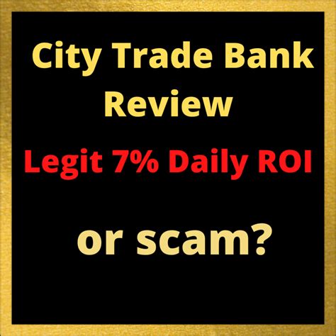 Citytradebank Review Scam Or Legit Daily Roi Crypto Mlm My