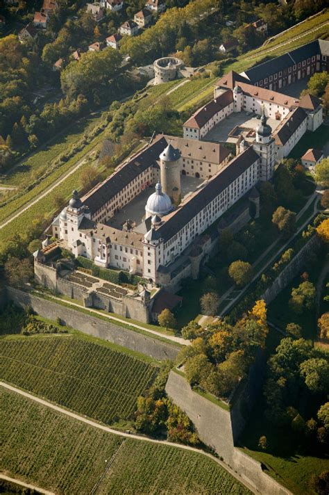 W Rzburg Aus Der Vogelperspektive Festung Marienberg W Rzburg