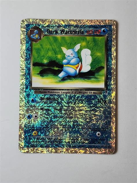 Dark Wartortle Reverse Holo Ungraded Pokemon Legendary Collection