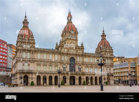 City Council At The Praza De Maria Pita Square In A Coruna Spain Stock