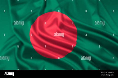 The Flag Of The Peoples Republic Of Bangladesh With A Ripple Effect