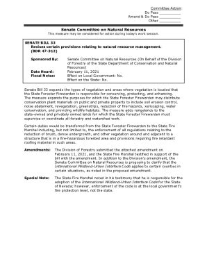 Fillable Online Bill Page For SB 33 Bill Page For SB 33 Fax Email