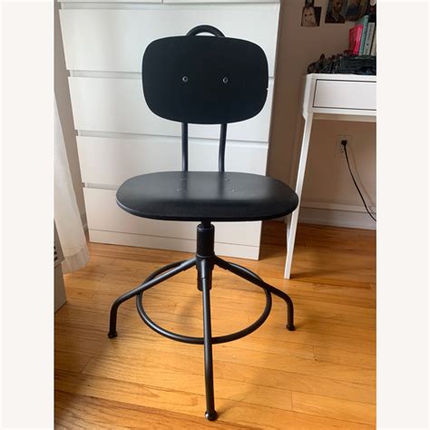 Ikea Kallaberg Swivel Black Chair Aptdeco