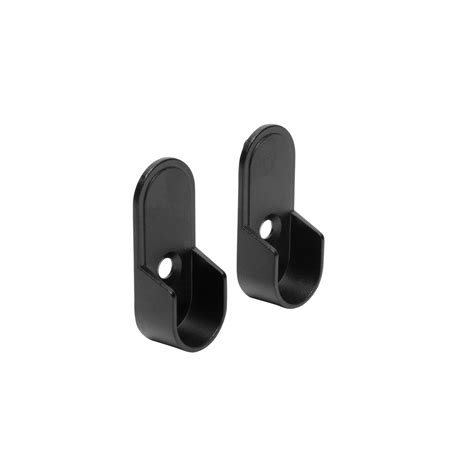 Oval Matte Black Closet Rod End Supports The Closet Rod Company