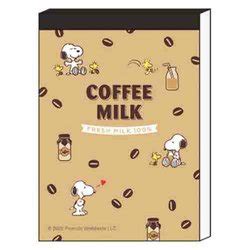 ヨドバシ サンスター文具 sun star S2836440 限定 メモミニ PEANUTS Milk stand コーヒー牛乳