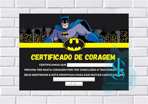 Certificado De Coragem Arte Digital Elo Produtos Especiais