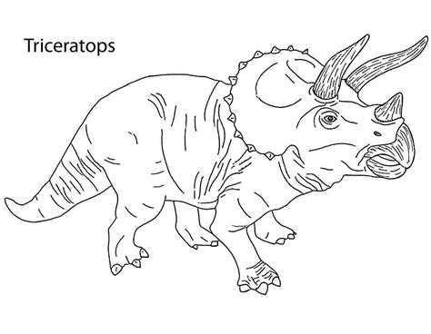 Dibujos De Triceratops Normal Para Colorear Para Colorear Pintar E