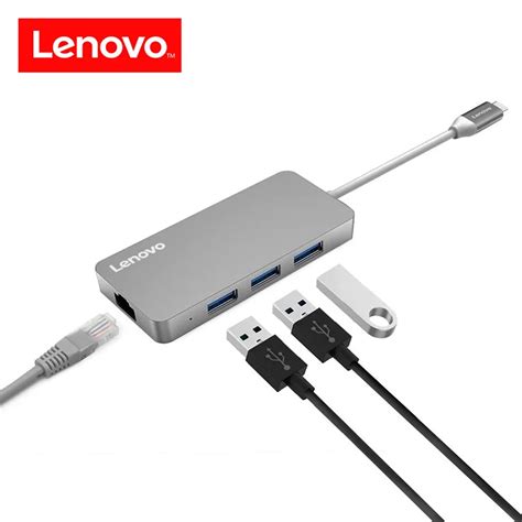 Lenovo Usb C Hub Gigabit Ethernet Adapter Port Usb To Rj Lan