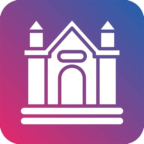 Premium Vector Bouncy Castle Icon Style