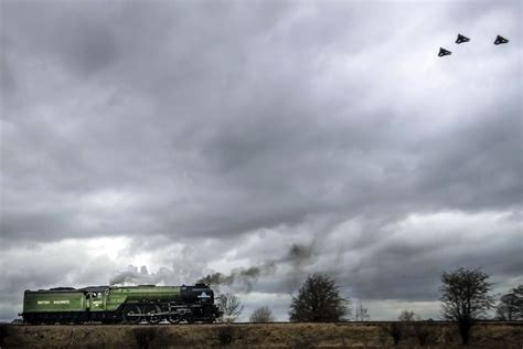 Tornado Jets Fly Over Namesake Locomotive As Part Of Final Farewell