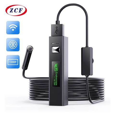 F150 Wifi Endoscope Camera HD1200P 8pcs LED Lights 8MM Wireless Car