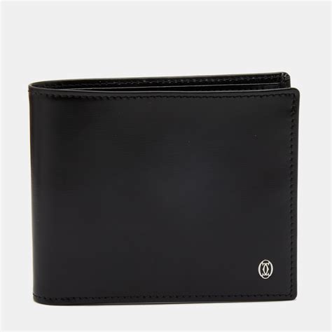 Pre-owned Cartier Bifold Wallet In Black | ModeSens