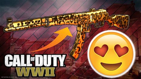 New Free Gold Leopard And Gold Cheetah Camo In Cod Ww2 These Look Amazing In Cod Ww2 Youtube