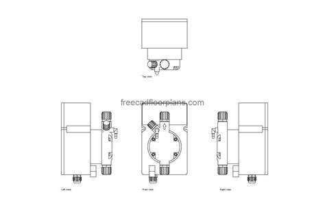 مضخة الجرعات رسومات CAD مجانية