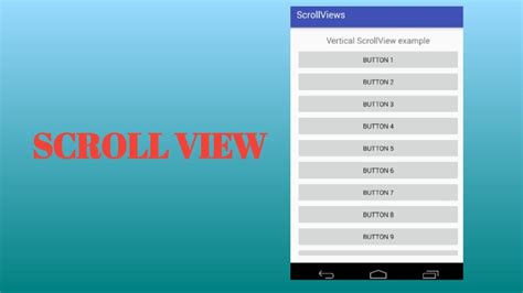 Scrollview In Android How To Add Scroll View In Android Scroll Bar