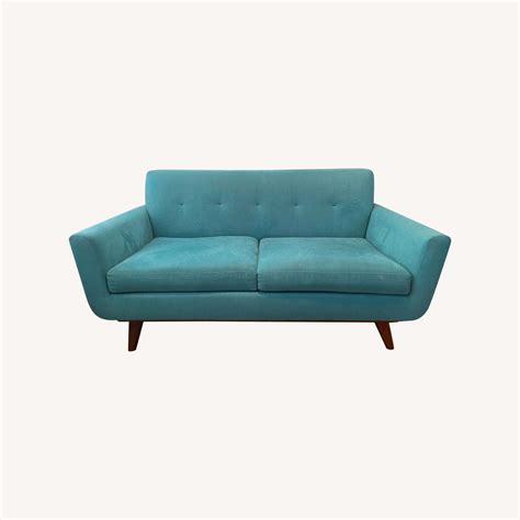 Apt2b Carson Loveseat Blue Aptdeco