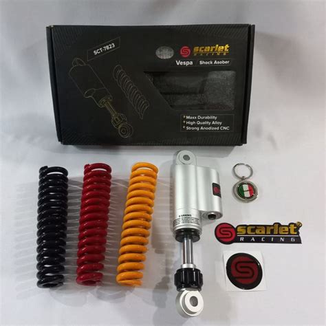 Jual Shock Breaker Depan Tabung Fork Scarlet Silver Vespa Skok