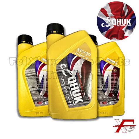 QHUK Original SAE 20W50 API SM CF Engine Oil 1 Liter Shopee Malaysia