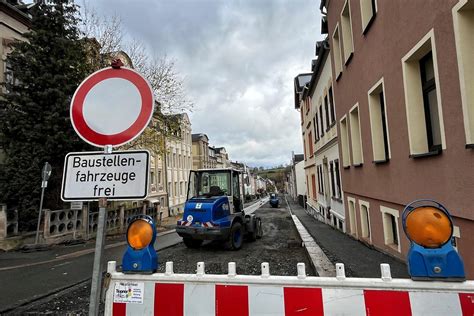 Baumaßnahme Lambziger Straße in Mylau geht in Verlängerung