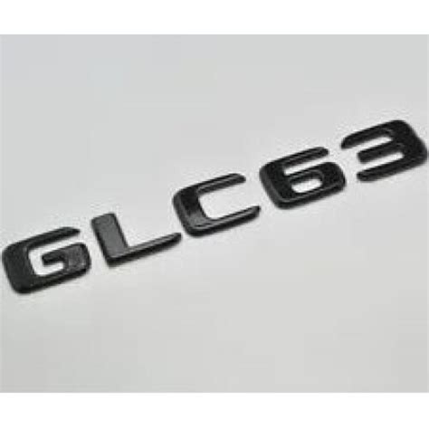 For Mercedes Benz GLC63 Gloss Black Rear Boot Trunk Letter Number Badge