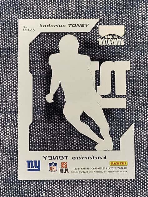 Kadarius Toney 2021 Chronicles Playoff Football Momentum Rookie RC PMR