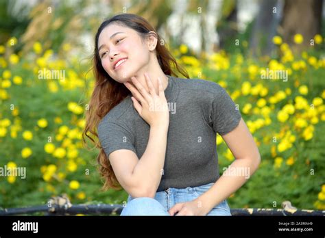 Beautiful Youthful Filipina Female Stock Photo - Alamy 