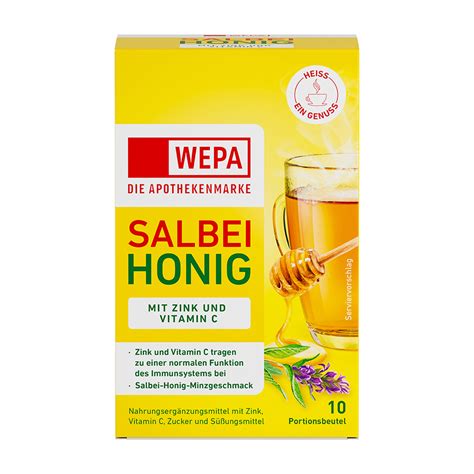 Wepa Salbei Honig Vitamin C Zink Pulver X Gramm Medpex