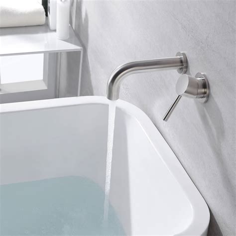 Sumerain Tub Faucet Wall Mount Bathtub Faucet Brushed Nickel With Valve Bed Bath And Beyond