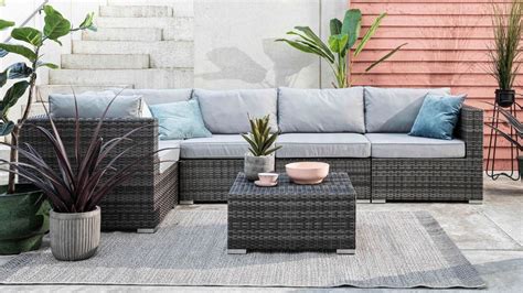 Alexandria Rattan 3 Seater Corner Garden Sofa Set In Grey Instructions