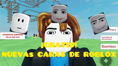 ¡gratis Nuevas Caras Animadas De Roblox ¡reclÁmalas Ahora Youtube