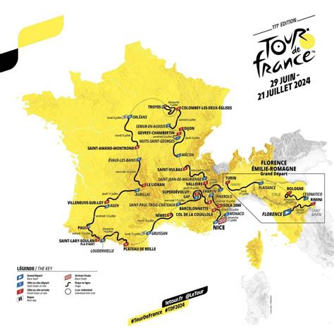 Tour de France 2024 Parcours détaillé