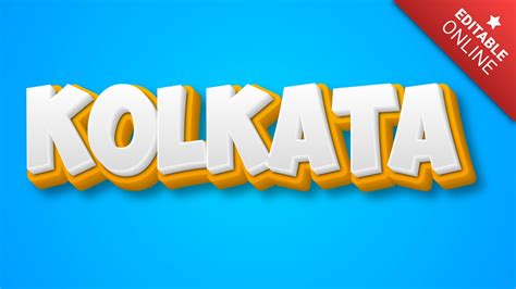 Kolkata Text Effect Generator